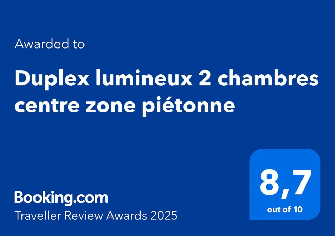 Duplex lumineux 2 chambres centre zone piétonne, parking gratuit 4 minutes de marche Valence  Exterior foto